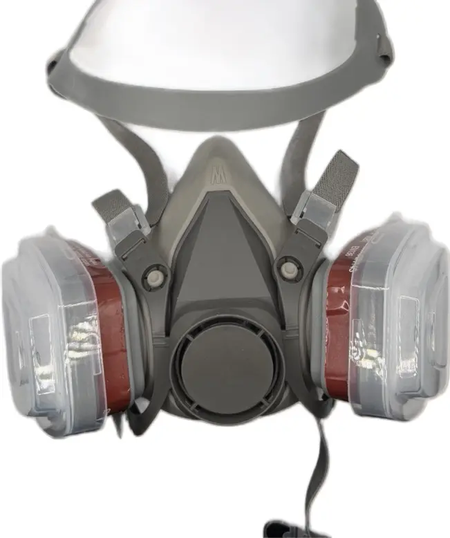 Protective Respirator Mask with Dual Replaceable Filters, Outdoor PPE Equipment for Enhanced Protection Without Discomfort