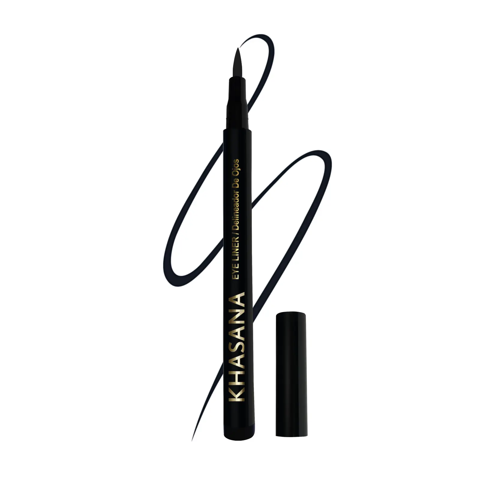 Khasana Ultra Advanced Liquid Eyeliner, Waterproof & No Skip Formula, 24 Hrs -Stay All Day, 2X The Intensity - Soft & Precise Tip, Quick Dry & Smudge Resistant, Vegan
