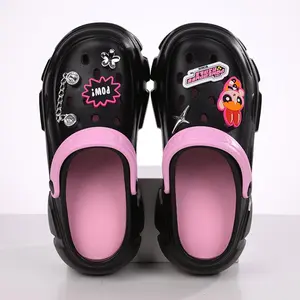 THE POWERPUFF GIRLS Platform Fashion Slippers - Trio Character Designs Blossom Pink, Bubbles Blue, Buttercup Green Non-Slip Sole women Comfort