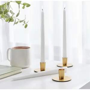 Room Essentials™ 12pk Unscented Taper Candles White Paraffin Wax Non-Cored Wick 6-Hour Burn Time Indoor Use Soft Glow