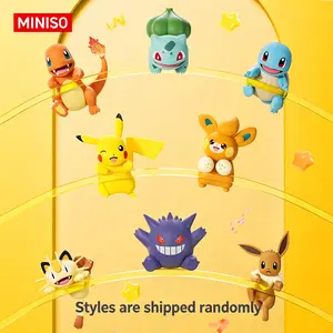 Miniso Pokémon Pabu Pabu Series Figurine Pikachu Peripheral Hand-made Desk Desktop Car Trendy Toy Gift