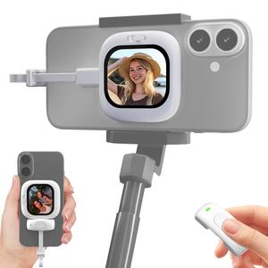 FOUNIST Vlogmate Mini(ONLY FOR IPHONE), 1080P Plug and Play Mobile Vlog Selfie Monitoring Screen, , Use the Mobile Phone Rear Camera to Make Selfie Vlog live Broadcast on TikTok, 4K@120 fps and 4K@30 fps:Requires Blackmagic cam app.
