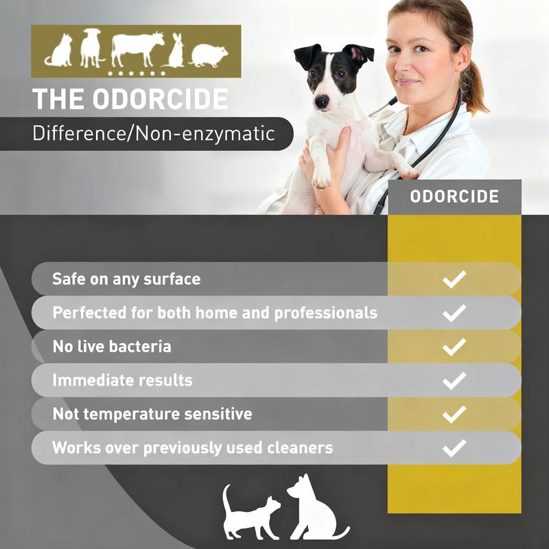 16oz Concentrated Kennel Odor Eliminator Powerful Non-Enzymatic Formula Fresh Apricot Scent Long-Lasting Pet Deodorizer for Kennels Floors Home Cleaning