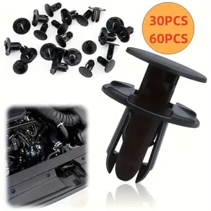 30/60pcs Car Bumper Mudguard Trunk Clips, Push Lock Fasteners for Hyundai Kia Models, Accent Azera Elantra Equus Genesis Ioniq Kona Santa Fe Sonata Tucson Veloster Optima Sedona Oe86595-2t500