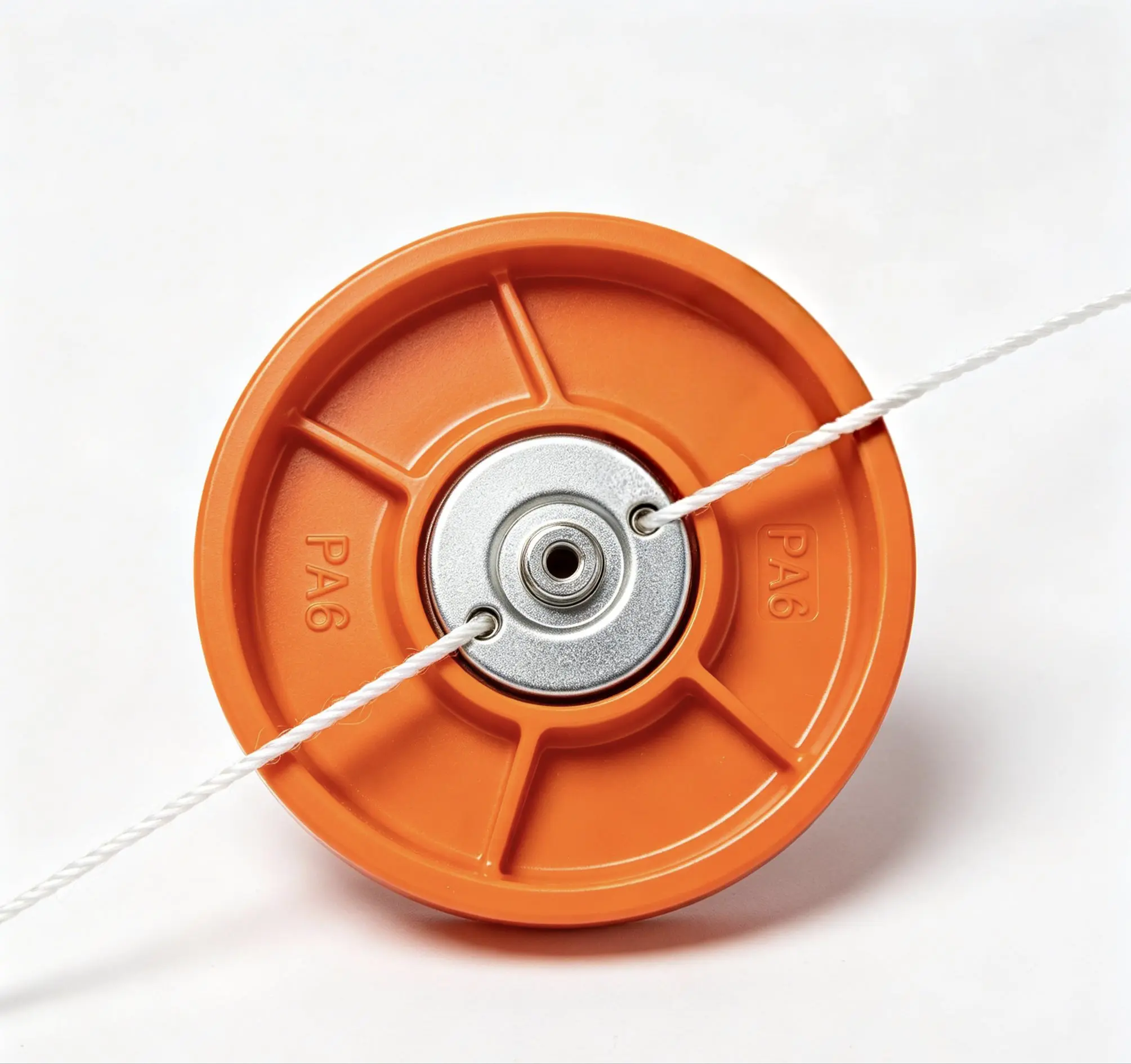2 Line Trimmer Head, PA6 Plastic Weed Eater Replacement Head, Universal String Trimmer Head for Grass Cutter Brush Cutter