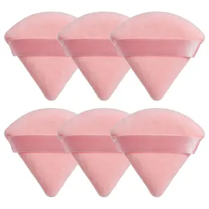 6pcs Triangle Powder Puff Set, Soft Makeup Sponge Puff, Beauty Puff, Professional Makeup Tools For Women