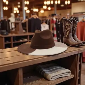 Canyon Split Western Cowboy Cowgirl Rancher Hat