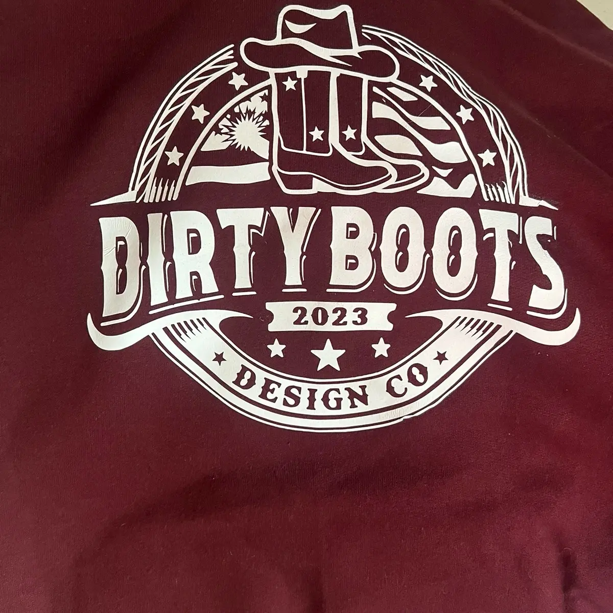 Dirty Boots Design Co Maroon Sweatshirt