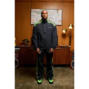 Otis Track Jacket and Pants - Black & Neon