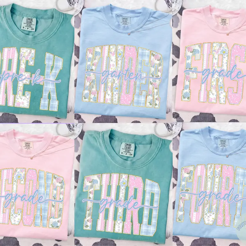 Comfort Colors Back To School Teacher Shirt, Retro Floral Teacher Gift Tee, Pre-K Kindergarten 1st 2nd 3rd 4th Grade Shirt, Teacher Appreciation Gift