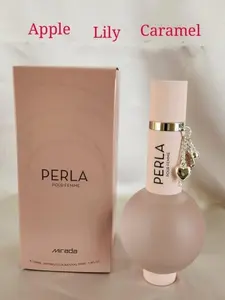 PERLA ARABIAN PERFUME 3.4 Fl. OZ. Notes: Apple, Berry, Orchid, Green Jasmine, Caramel Musk - Authentic Arabian Scent for Everyday & Special Occasions