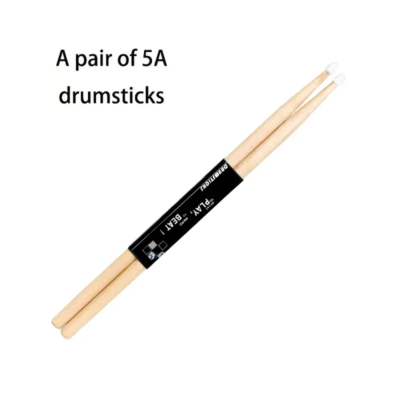 Irin 5a Drumsticks Maple Wood Tip, Pair Pack, High-Quality Maple Material, Durability Drumsticks Suitable for DrummersPerfect for Professional & Amateur Musicians