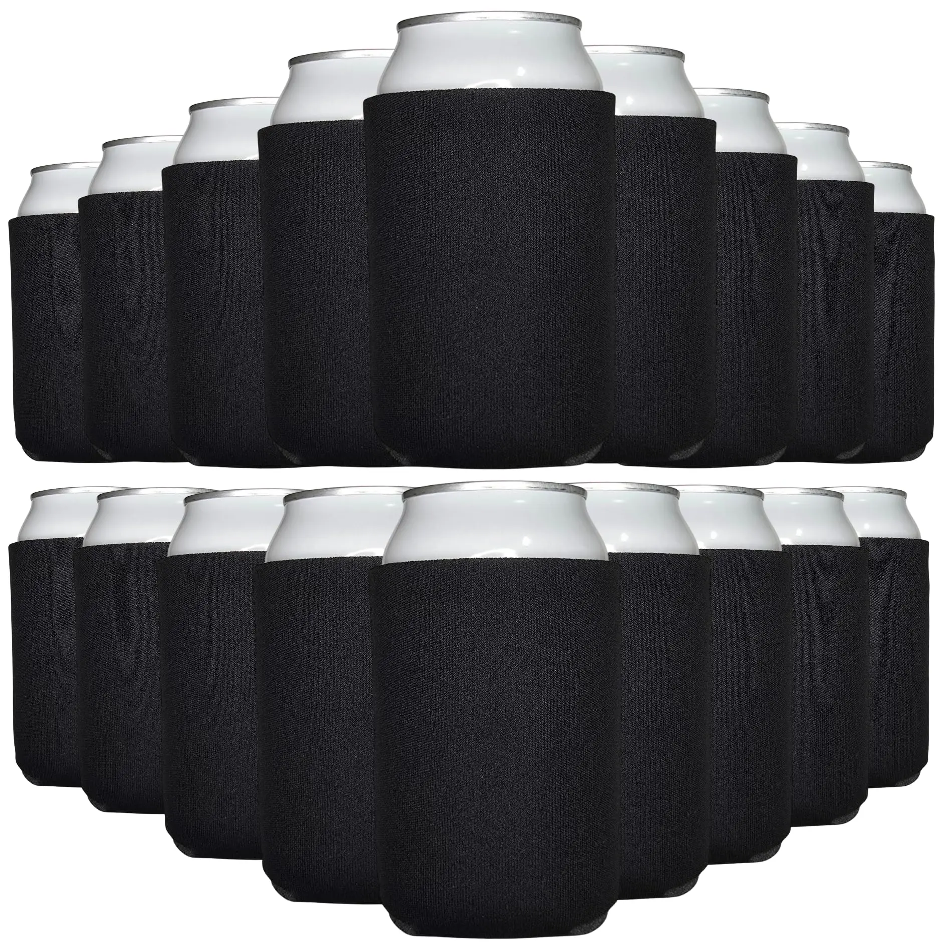 TahoeBay Blank Can Cooler Sleeves in Bulk, 12 oz, 25-Pack