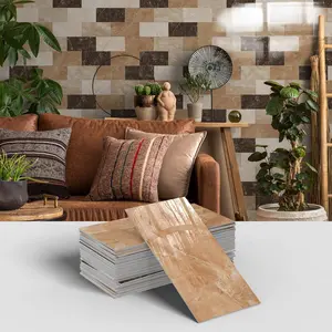 Aadesh Marble 3D Wall Tile Self-Adhesive Sticker, Waterproof and Moisture Resistant for Kitchen and Bathroom, Peel and Stick Durable Design