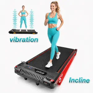 Incline Walking Vibration Pad, 2.5HP Under Desk Treadmill for Home & Office, 3 in 1 Portable Walking Pad with Soothing Massage, 330 Lbs Capacity, LED Display, Remote Control, ME