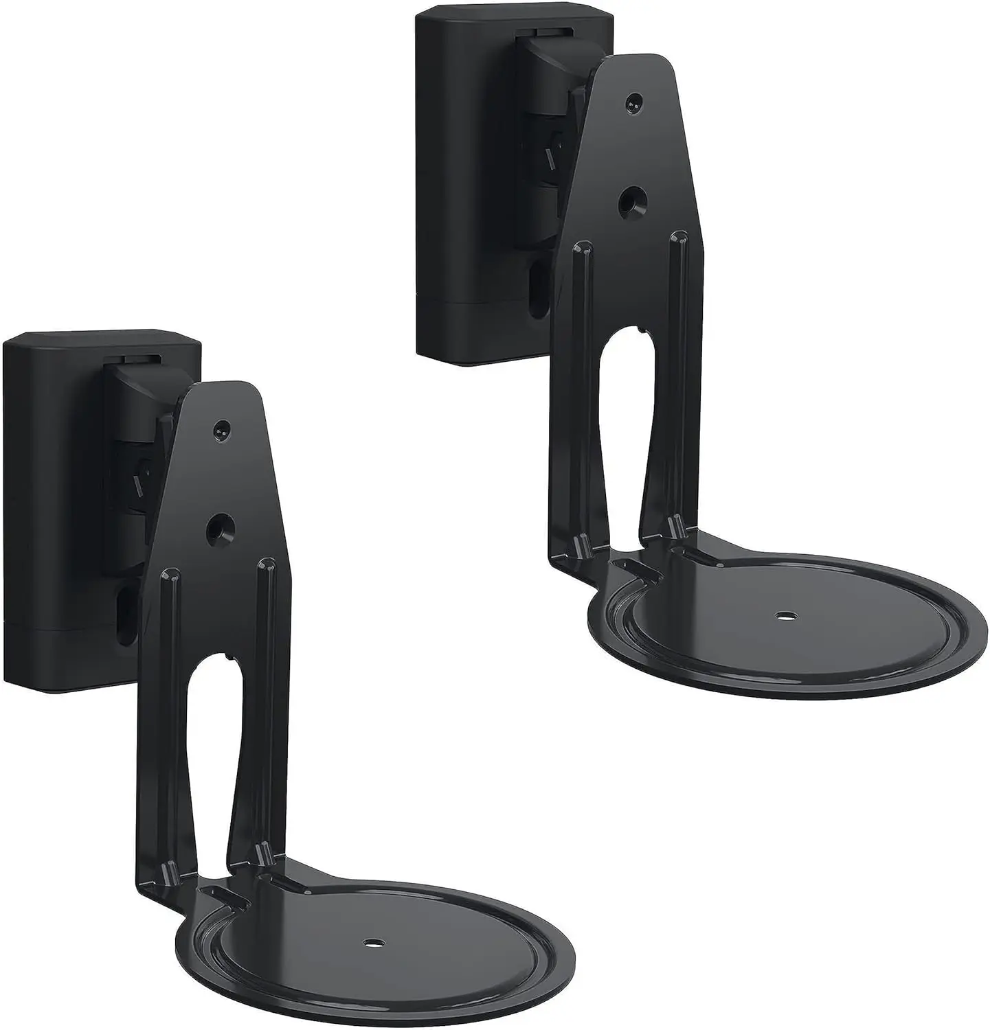 Speaker Wall Mounts for Sonos Era 100 Pair - Swivel & Tilt Speaker Mount with Easy 15-Minute Install - Black, 2-Pack