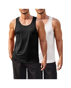 COOFANDY Men's Tank Tops 95% Cotton Pack Casual Summer Running Tanks Sleeveless Workout Gym Shirts