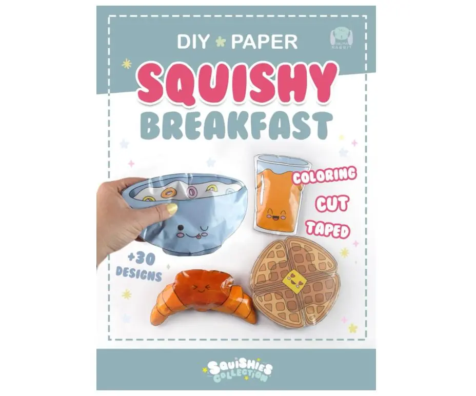 Paper Squishy Breakfast: DIY coloring and craft book. Create cute squishies toys. (Squishies Collection) Paperback – March 9, 2023