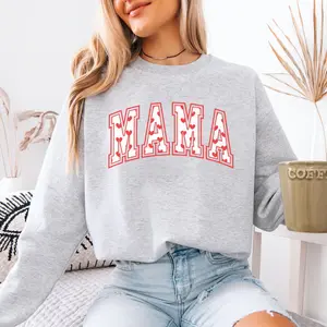 Valentines Mom Sweatshirt, Mama Heart Crewneck, Mom Love Sweater, Cute Women's Cupid Pullover, Trendy Mama Shirt, V-Day Sweatshirt, Graphic Hoodies, Graphic Long Sleeve Tops, Unisex Sweatshirts Valentines Gift