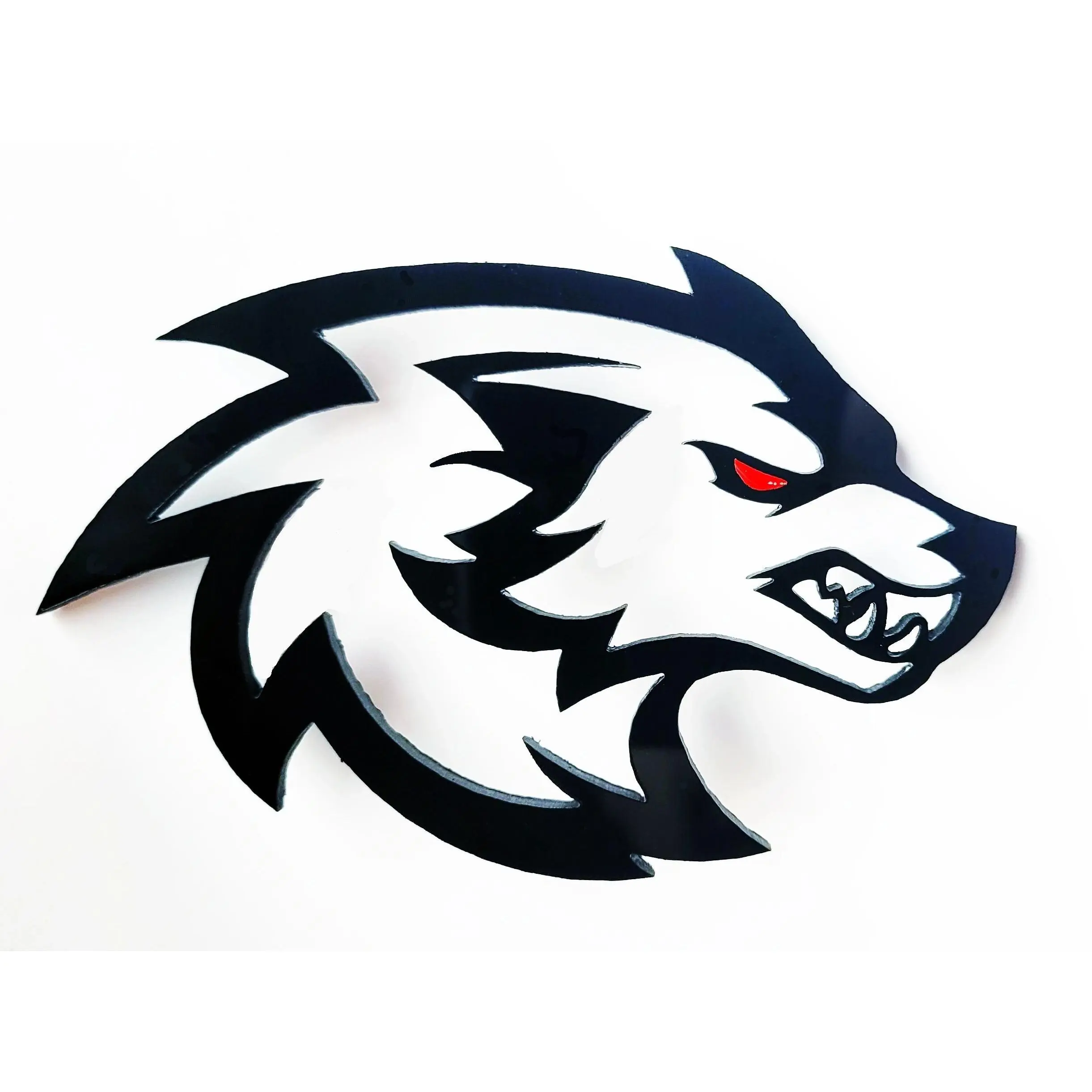 2x Hellwolf Wolf Redeye Badge Logo Emblem for Car Auto Fender Trunk Hood