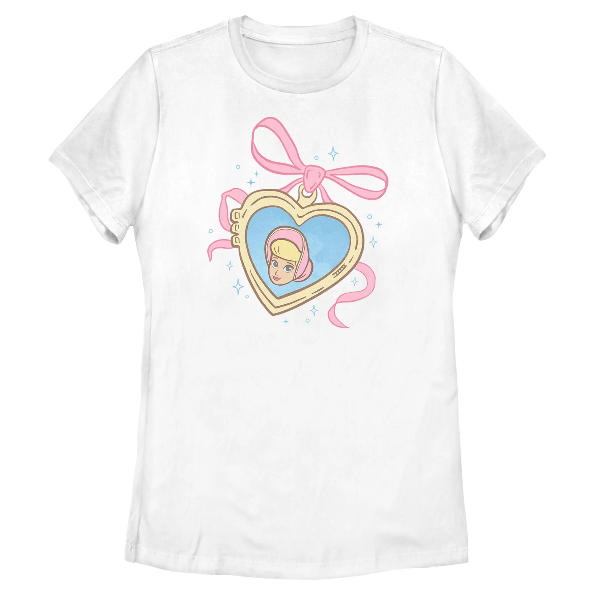 Womens Toy Story Bo Peep Heart Locket T Shirt