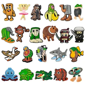 22pcs Italian Brainrot Meme Shoe Charms for Crocs Tralalero Tralala Funny Shoe Charms Fun CLogs Decorations Brainrot Toys Funny Birthday Christmas Gifts for Fans