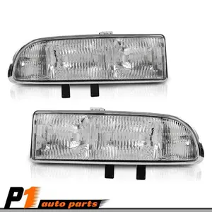 Left & Right Clear Headlights Assembly Pair Pack, Compatible with 98-05 Chevy Blazer, 98-04 Chevy S10