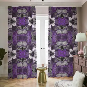 VIOLET MIRAGE Blackout Curtains with Hooks | 2 Panels