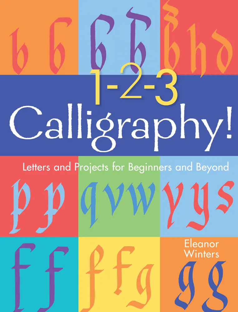 USED Book - 1-2-3 Calligraphy!: Letters and Projects for Beginners and Beyond by Winters, Eleanor (Paperback) - english, Alphabet, Design