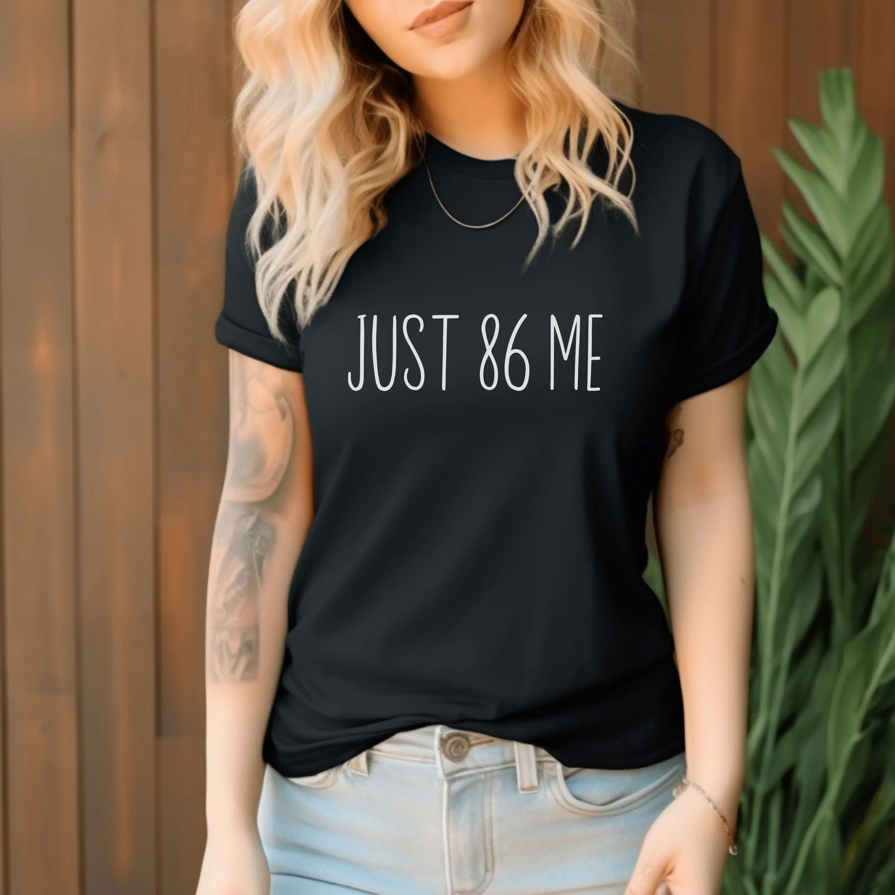 Just 86 Me Shirt, Funny Server Life 86 Waitress Bartender Restaurant Tee Gift, Waitstaff Apparel Service Industry Kitchen Slang T -Shirt