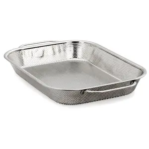 RSVP Stainless Steel BBQ Roasting Pan