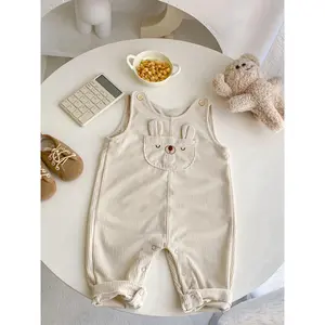 Spring & Fall Baby Unisex Jumpsuit, Corduroy Long Romper Pants, Comfortable All-In-One for Boys & Girls