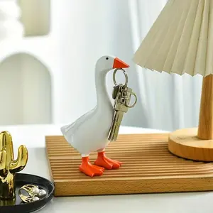 Large Goose Key Home Decor Sculpture, Resin Duck Desktop Decoration, Tool Rack Home Decor, Bedroom Gift, Office Hotel Decor