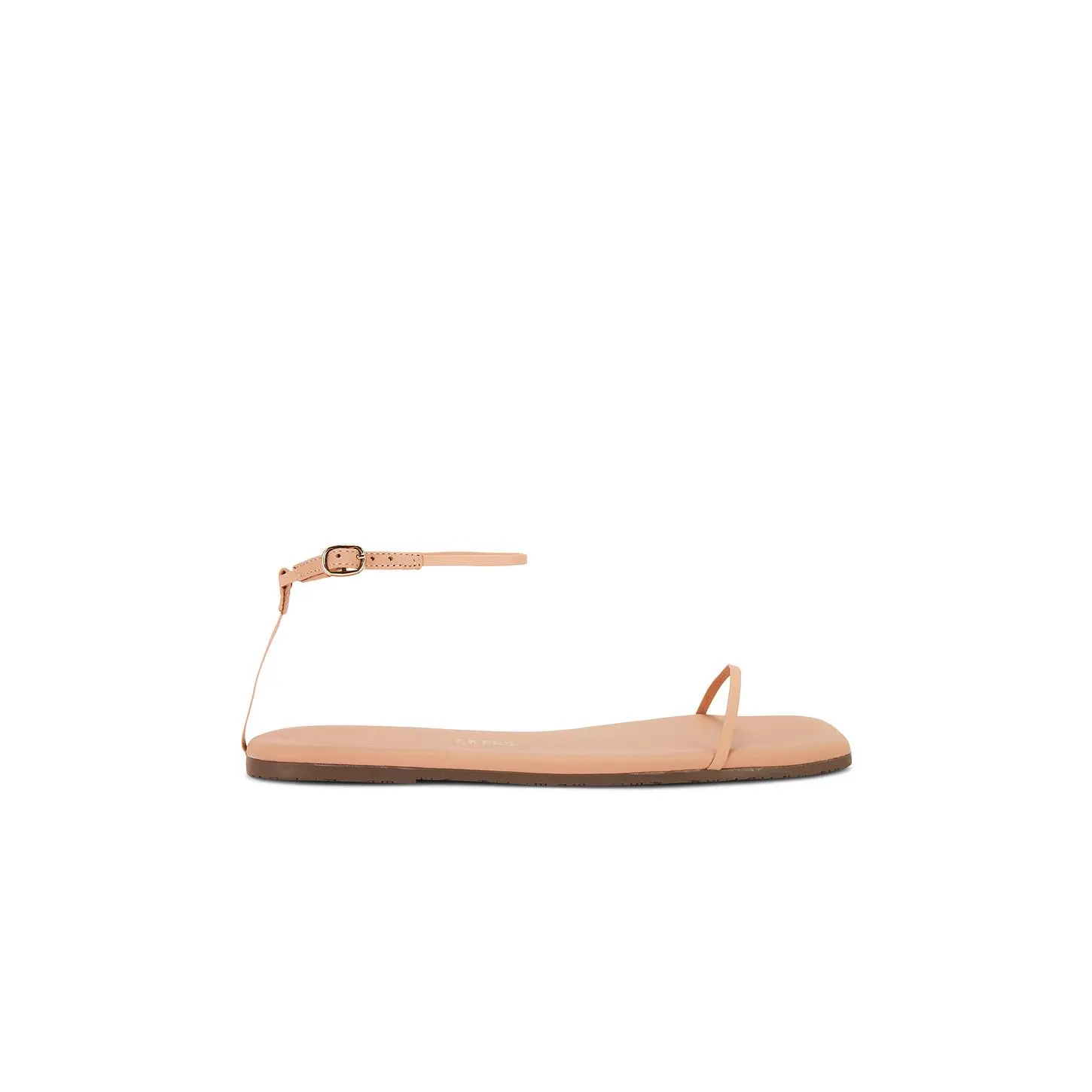 TKEES Square Toe Twiggy Sandal in Nude Beach