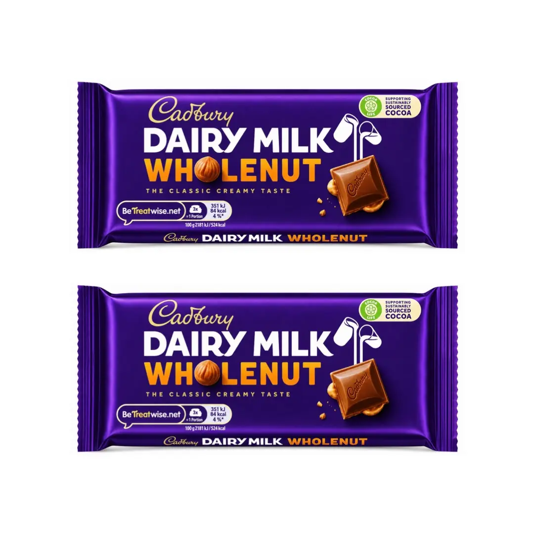 CADBURY WHOLENUT 120G (PACK OF 2)