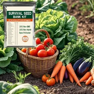 30,000 Non-GMO Heirloom Vegetable Seeds – 30 Variety All-in-One Seed Kit for Beginners, Families, and Off-Grid Living