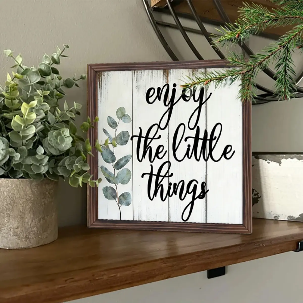 Vintage American Country Wooden Frame, Vintage Square Photo Frame, Desktop and Wall Decor, No Nails Needed, Spring Home Decoration, Mother's Day Gift, Vintage Picture Frames