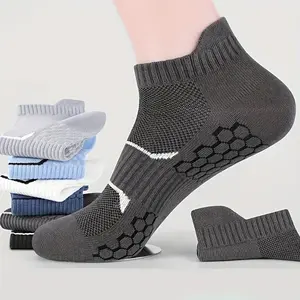12 Pairs Men's Athletic Sports Ankle Socks - Breathable Mesh, Low-Cut for Running, Gym, Casual Wear