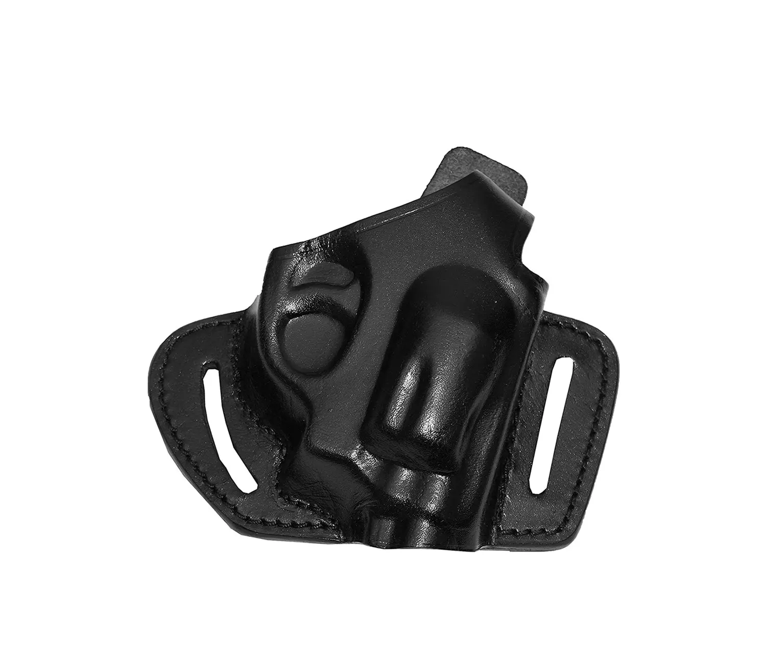 Smith&Wesson J Frame Pancake Leather Holster, 2 Slot Thumb Break Open-end RH Handmade! (ALIS336)