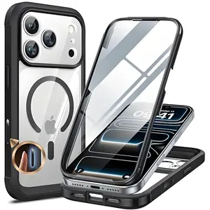 iPhone 17 Pro Max/16 Plus/15 Case, 360° Full Coverage, Screen Protector, Magsafe Magnetic, Anti-Drop Protection, Phone Cover