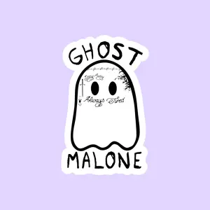 Ghost Malone Waterproof Sticker