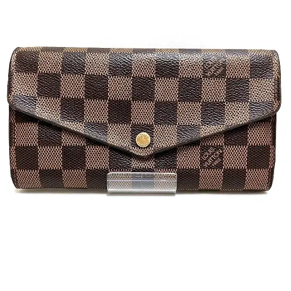 Pre-owned Louis Vuitton Canvas Small Leather Goods Portefeuille Sarah Damier wallet