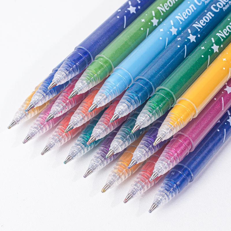 Premium Glitter Gel Pens – Smooth Ink for Creative Writing & Drawing