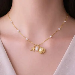 Kella Charm Necklace for Women – Gold Plated Stainless Steel | Anti-Tarnish Water-Resistant Daily Wear Jewelry