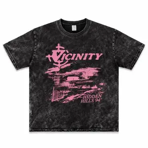 Vintage-Inspired Vicinity Graphic Tee Casual Y2K Street Fashion Loose Fit Women's T-Shirt 100% Cotton Knit Fabric All-Season Alphabet Print Round Neck Short Sleeve Love Sweatshirt - Womenswear