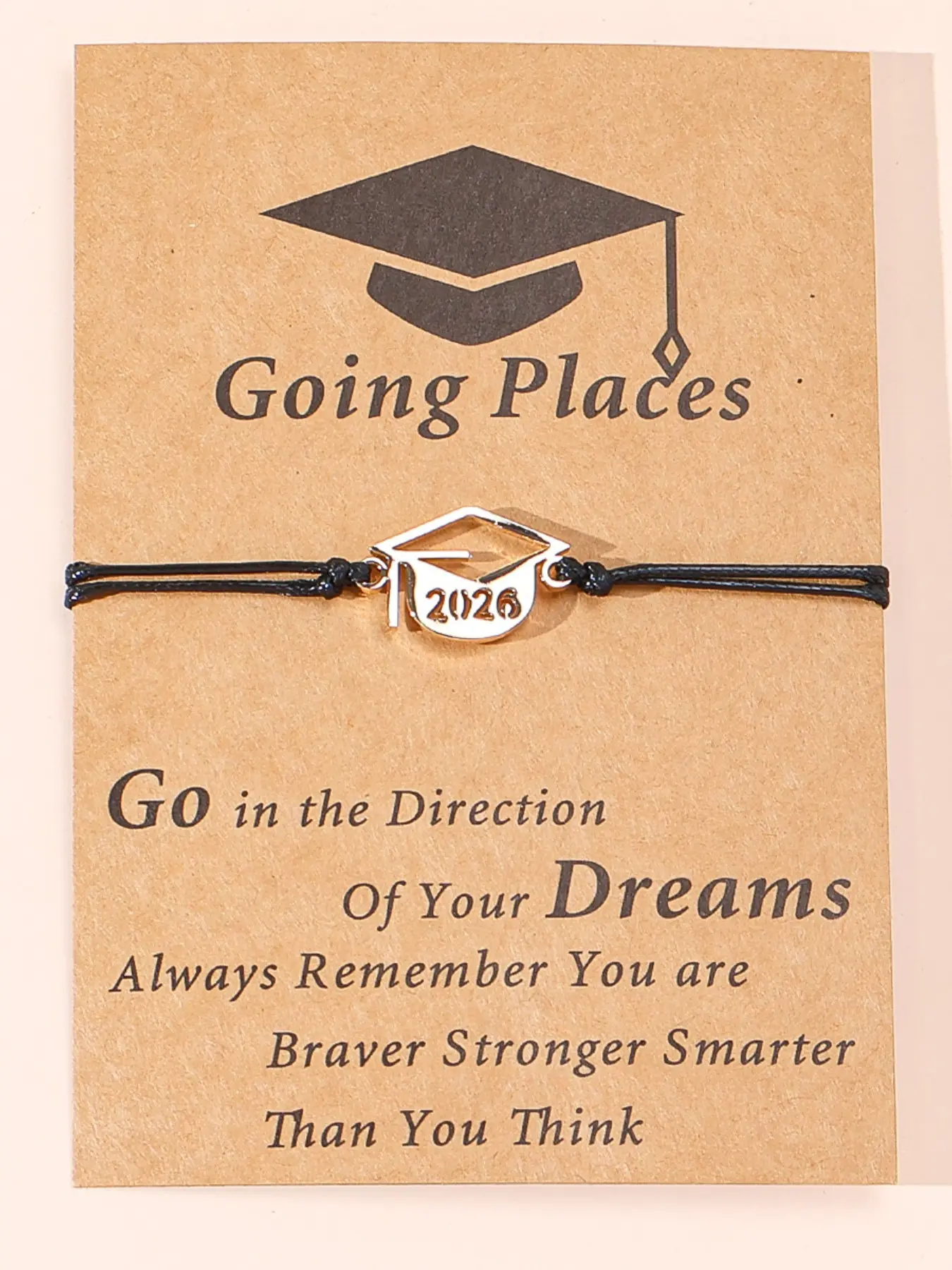 2026 Graduation Stainless Steel Doctor Hat Charm Adjustable Bracelet for Women, 2026 Class Memorial Gift Wristband, Elegant and Durable Accessory