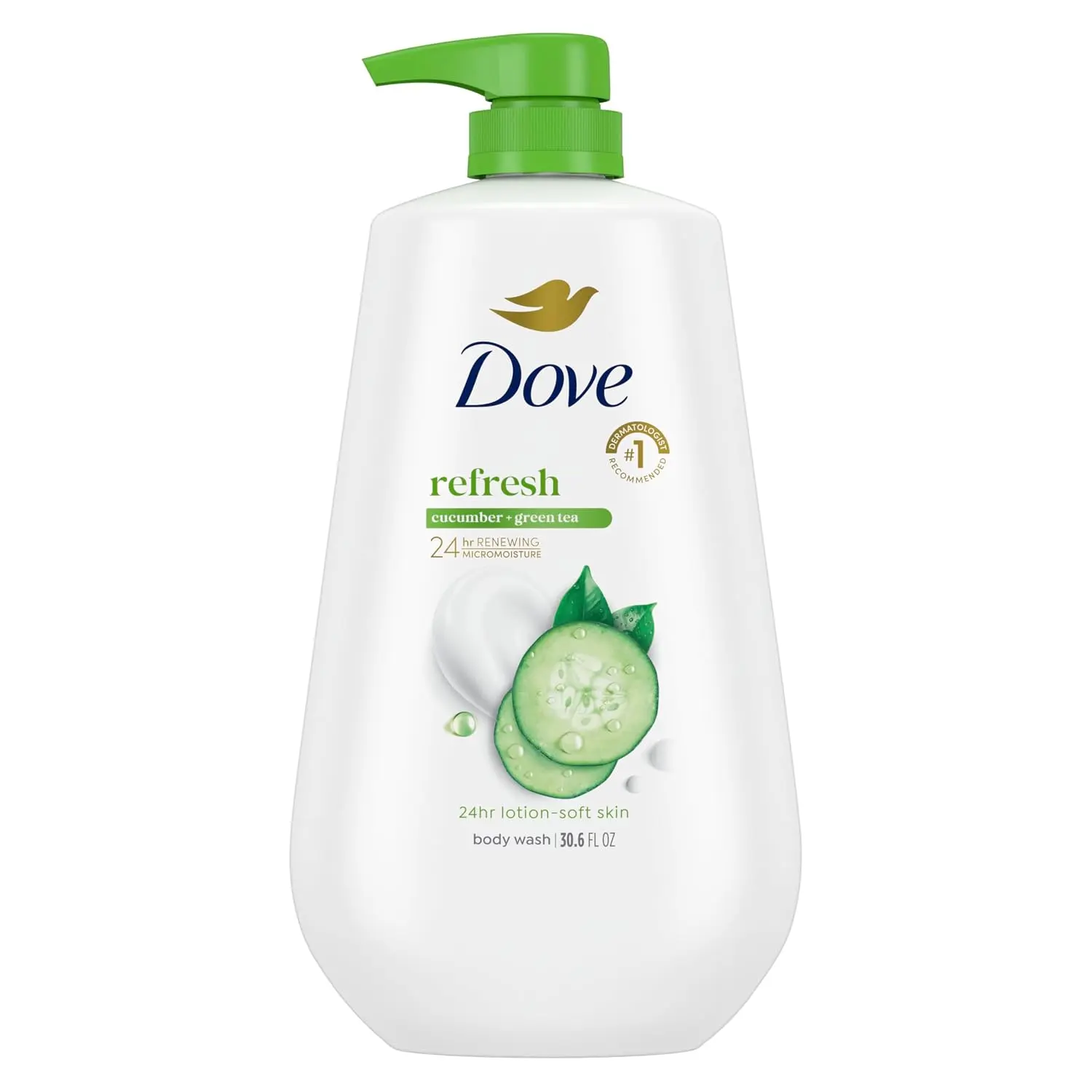 Body Wash Body Wash Refresh Cucumber & Green Tea 30.6 oz, Sulfate Free | Dove Cucumber & Green Tea Body Wash hydrates skin for 24 hours with MicroMoisture technology and a crisp, refreshing scent.