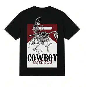 Cowboy Killers Skeleton Cowboy Tee | 100% Cotton Unisex Western Gothic Shirt