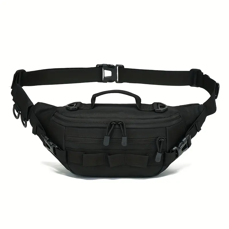 Unisex Military Tactical Waist-Chest Bag - Trail-Ready Tough, Durable, Wear-Resistant, Multipurpose with Zip Closure - Sports & Outdoor Hiking Accessories for Hiking, Everyday Use