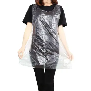 Disposable Aprons 50 Count Waterproof Plastic Apron for Painting Party Cooking Housework Picnic etc Reusable and Convenient Kitchen Liner